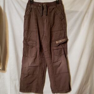 Kids Casual Cargo Pants - Brown